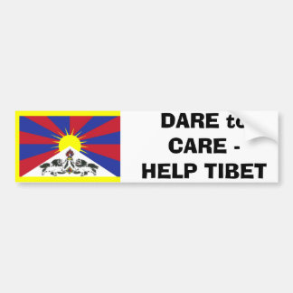 DARE to CARE -HELP TIBET Bumper Sticker