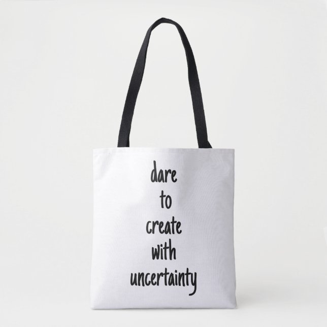 Dare To Create Shoulder Tote Bag (Front)