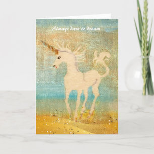 Dare to Dream Happy Birthday Unicorn Card