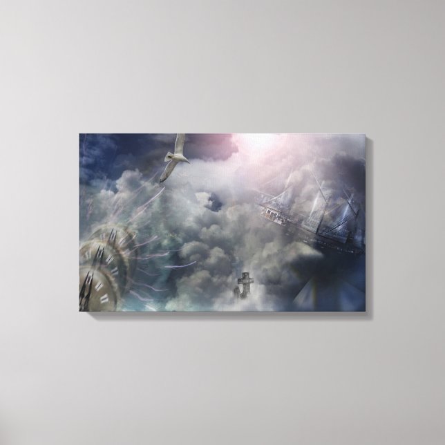 Dare To Dream wrapped canvas Print (Front)