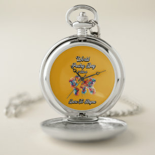 Dare to Rhyme. World Poetry Day. Pocket Watch