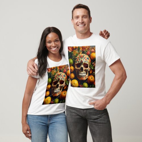 Dare to Wear Skull on the Fruits T_Shirts