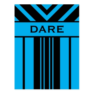 Dare Vibrant Blue and Black Stripes & Chevrons