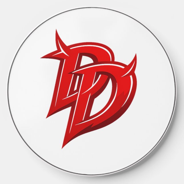 Daredevil inspired logo wireless charger  (Front)