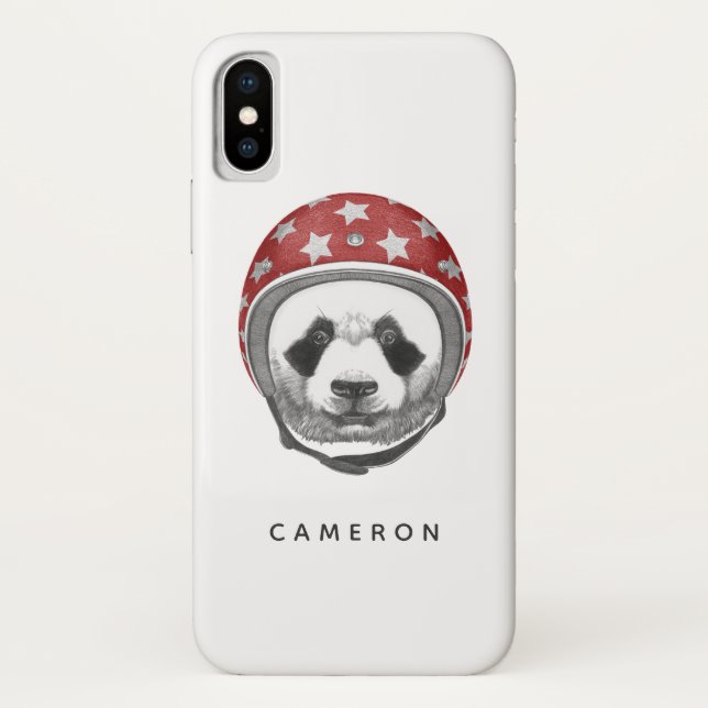 Daredevil Panda | Add Your Name Case-Mate iPhone Case (Back)