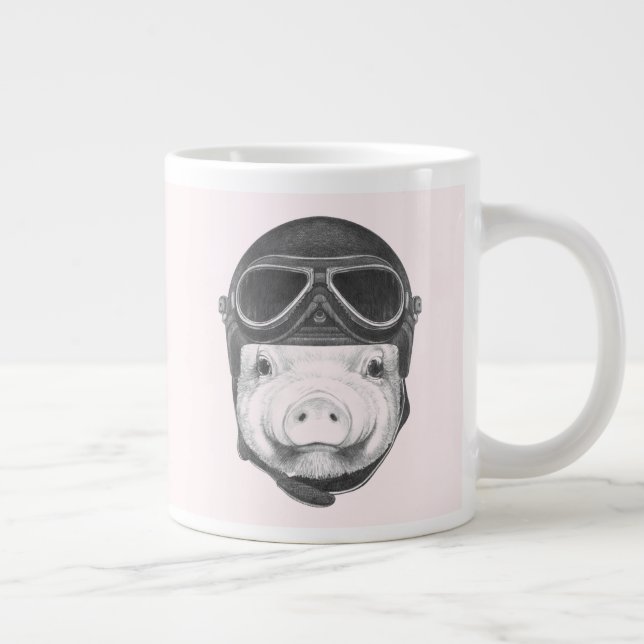 Daredevil Pig Giant Coffee Mug (Right)