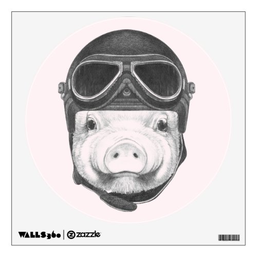 Daredevil Pig Wall Decal