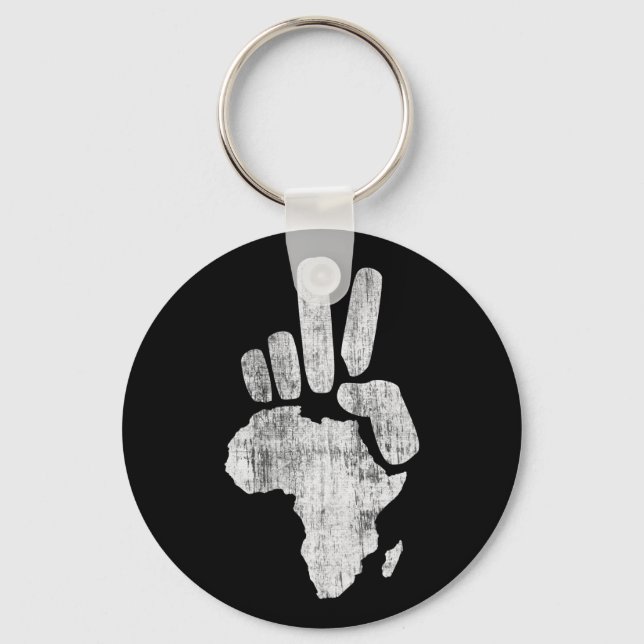 darfur africa peace hand keychain (Front)