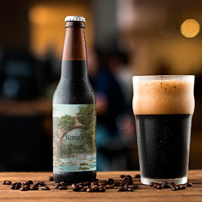 Dargle Bridge In Ireland Personalized Beer Bottle Label (Creator Uploaded)