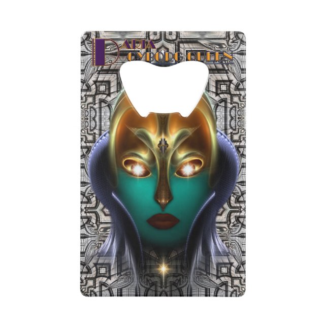 Daria Cyborg Queen Tech Credit Card Bottle Opener (Front)