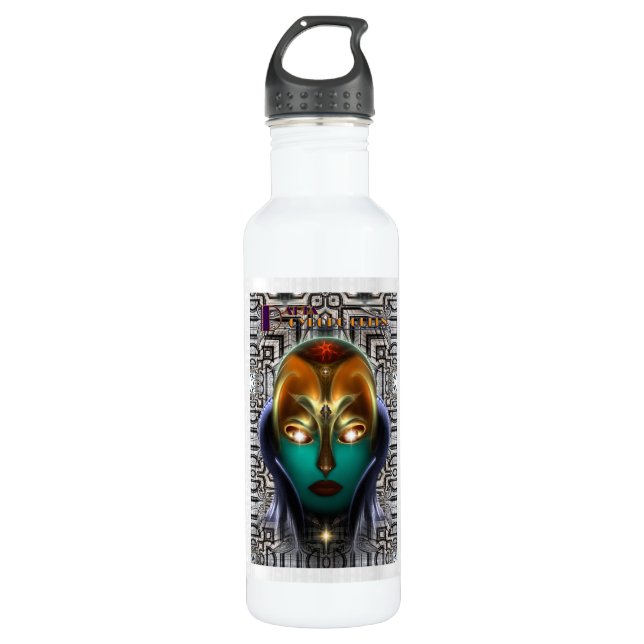 Daria Cyborg Queen Tech Stainless Steel Water Bottle (Front)