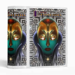 Daria Cyborg Queen Tech Three Ring Binder