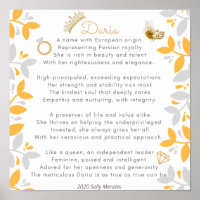 "Daria" Name Poem