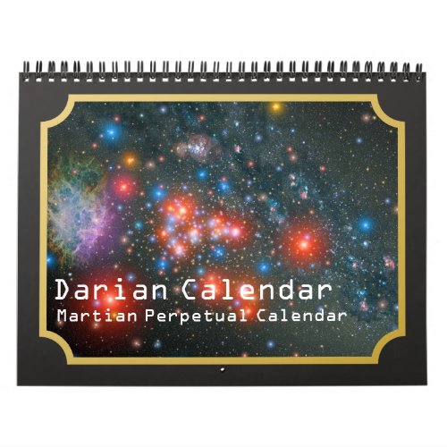 Darian Calendar Martian Perpetual Calendar