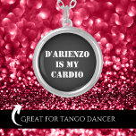 D'Arienzo is my cardio Tanguero Argentine Tango  Silver Plated Necklace<br><div class="desc">This amazing Tango necklace will make everyone know that you live argentine tango. 
This makes also perfect birthday,  Christmas,  Valentine's Day or Mothers Day gift ide for Tango Addict.

Feel free to buy in bulk for your tango friends.</div>