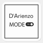 D&#39;Arienzo mode funny Tanguero Tango Dancer Milonga Square Sticker