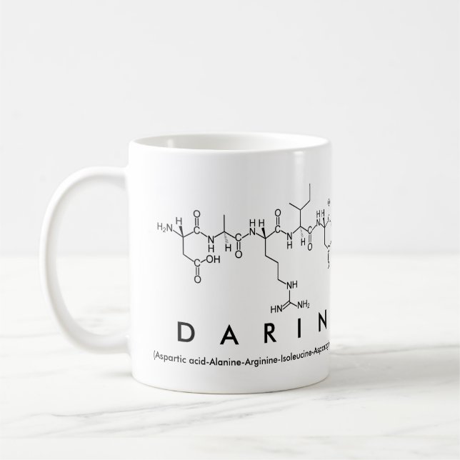 Darin peptide name mug (Left)