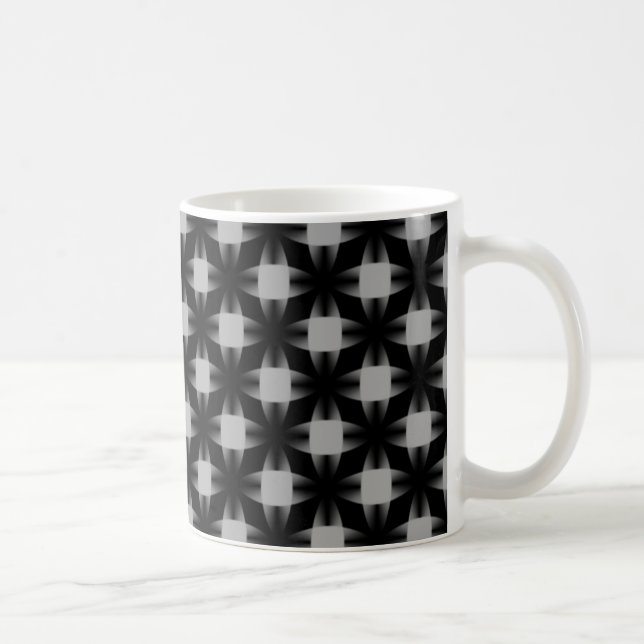 Daring Discs Mug, Black and Gray Coffee Mug (Right)