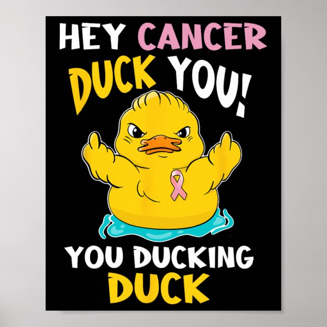 Daring Duckie - Breast Cancer Warrior  Poster (Front)