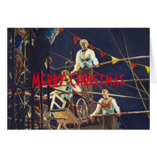Daring Flying Wallendas Trapeze Circus Act Cards
