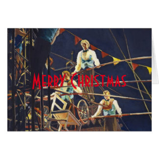 Daring Flying Wallendas Trapeze Circus Act Cards