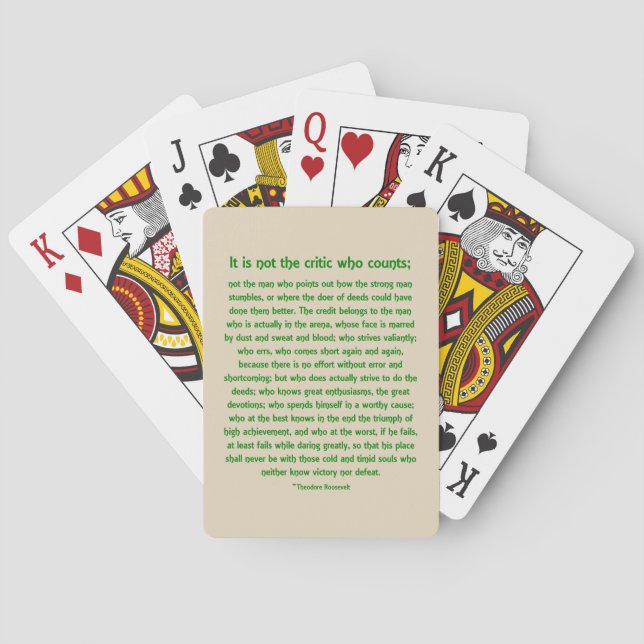 Daring Greatly Playing Cards (Back)