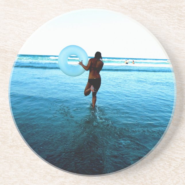 Daring to take the plunge drink coaster (Front)