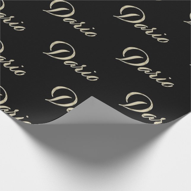 Dario First name name of the gift paper (Corner)