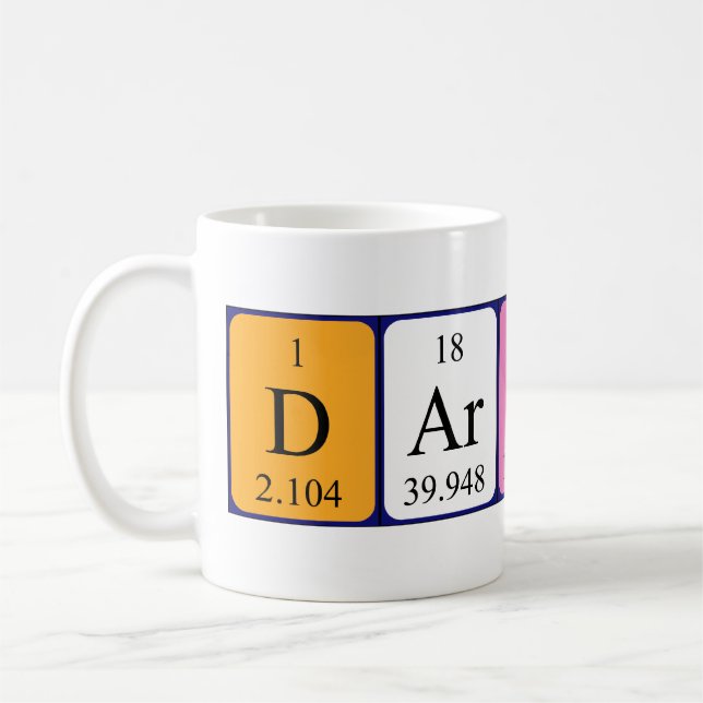 Darion periodic table name mug (Left)
