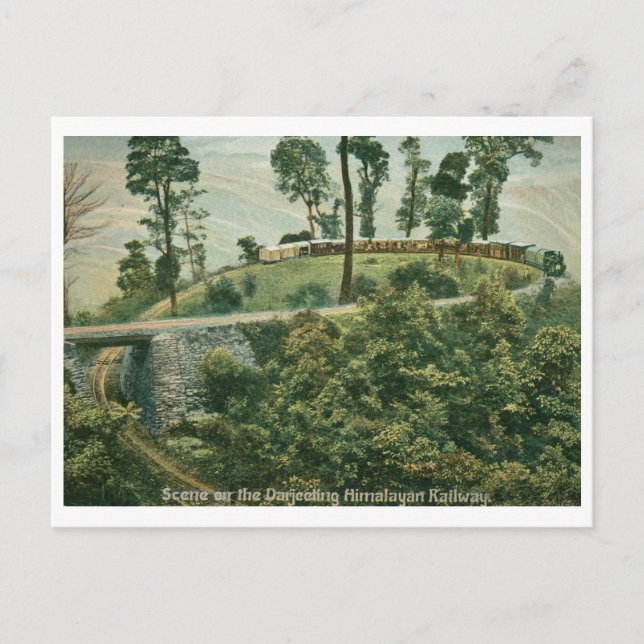 Darjeeling Himalayan Railway Vintage Postcard (Front)