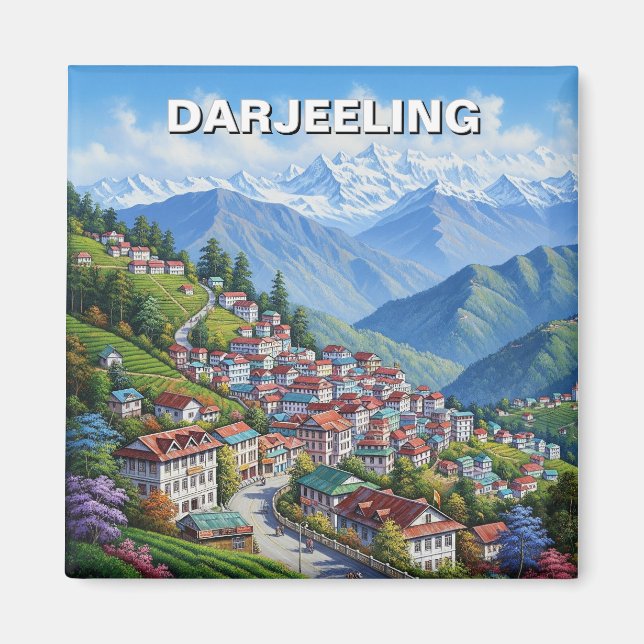 Darjeeling India  Magnet (Front)
