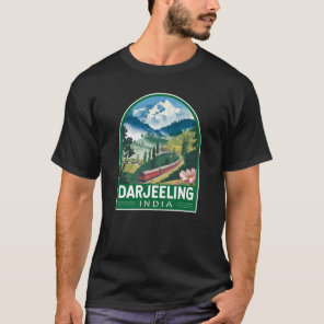 Darjeeling India Travel Art Emblem T-Shirt