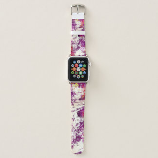 Dark Abstract Blots Background Apple Watch Band