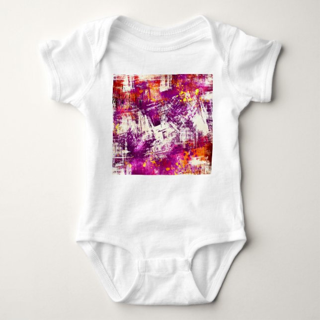 Dark Abstract Blots Background Baby Bodysuit (Front)