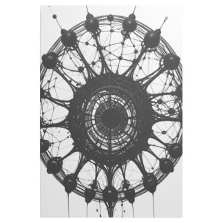 Dark Abstract Dreamcatcher Organic Tech Art