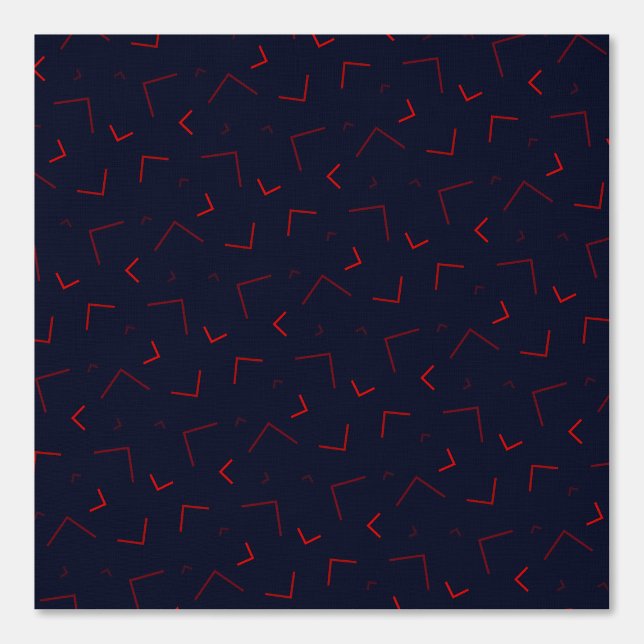 Dark Abstract Pattern with Red Accents Wallpaper (Front)