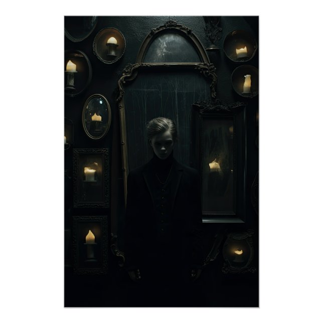 Dark Academia Aesthetic Gothic Design  Poster (Front)