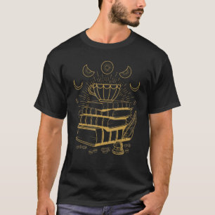 Dark Academia Aesthetic Moon Phases Book And Tea O T-Shirt