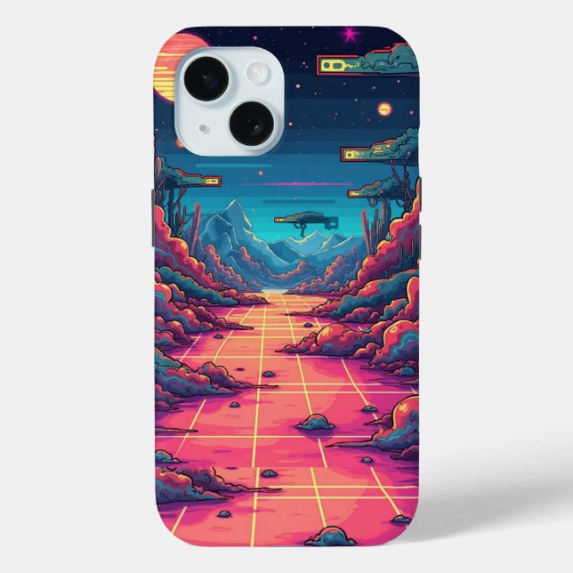 Dark Academia Aesthetic Phone Case – Books, Typewr (Back)