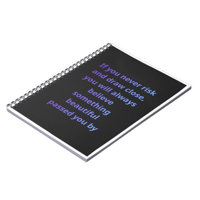 Dark Academia Aesthetic Quote Notebook (Left Side)