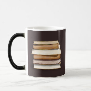 Dark Academia Antique Books Color Morph Mug