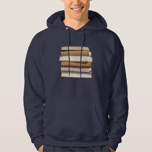Dark Academia Antique Books Hoodie (Front)