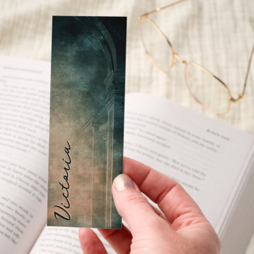 Pretty Bookmarks 13 Dark Academia Arch Column Vintage Personalized Bookmarks