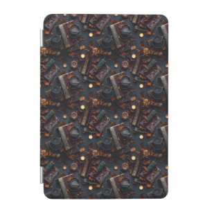 Dark Academia Autumn – Leather Books and Black Cof iPad Mini Cover