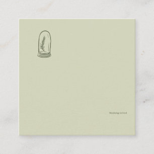 Dark Academia Botany Garden Reader Gift Enclosure Card