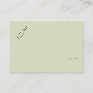 Dark Academia Botany Garden Reader Gift Enclosure Card