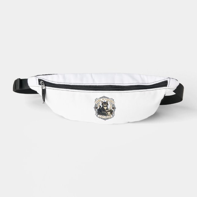 Dark Academia Cat Cat Dad Gift Idea - Dark Academi Fanny Pack (Front)