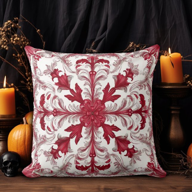 Dark Academia Christmas Throw Pillow (Creator Uploaded)