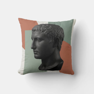 Dark Academia Classical Stoic Bust Art Throw Pillow
