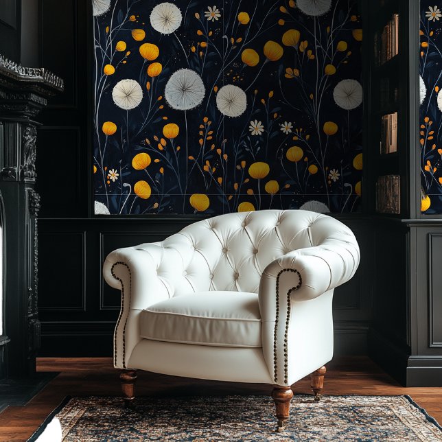 Dark Academia Dandelion Floral Wallpaper Wallpaper (Creator Uploaded)